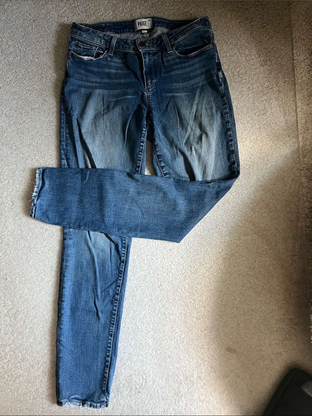 PAIGE Women's Medium Wash Jeans Skyline Skinny size 30